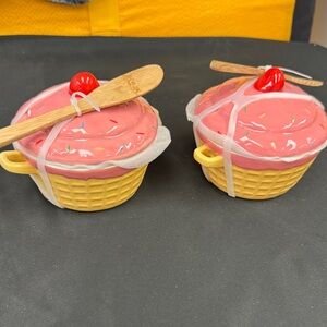 Maison Home Inspired Decor Pink Ceramic Dessert Bowls with Lids bundle hand wash